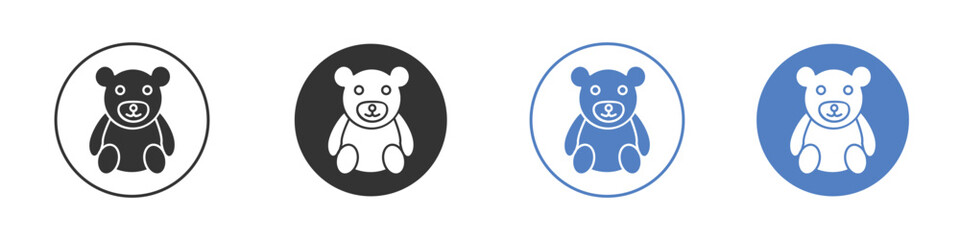 Teddy bear icon vector. Logo Template illustration design