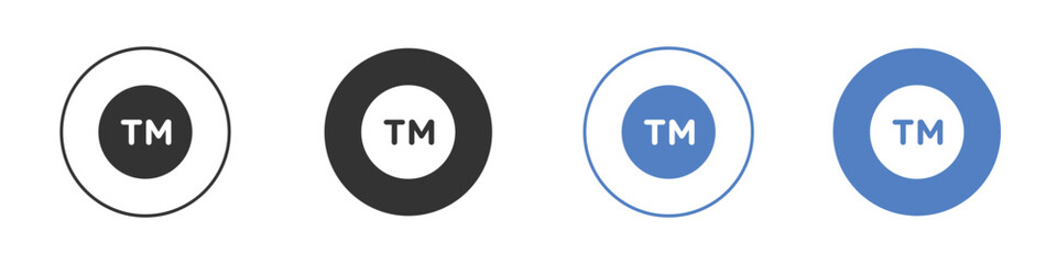 Trademark icon vector. Logo Template illustration design