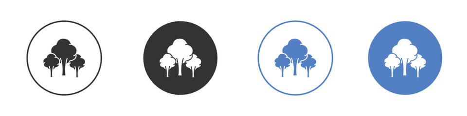 Trees icon vector. Logo Template illustration design