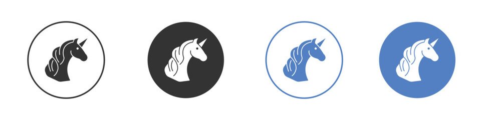 Unicorn icon vector. Logo Template illustration design