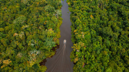 Photos of the Nanay River, in the city of Iquitos, in the Amazon rainforest of Peru