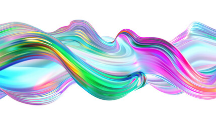 Colorful Fluid Wave Abstract Art Design with Ethereal Motion and Vibrant Gradients