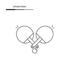 Ping Pong Icon Set Vector Design. 