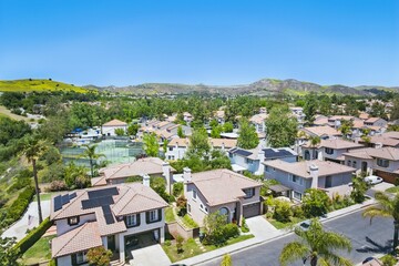 Suburban Homes Amidst Greenery