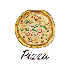 Pizza Icon Vector Design. 