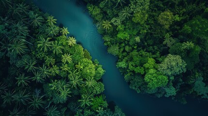 Beautiful waterfall landscape with scenic nature view