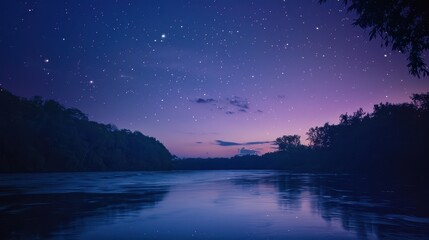 Beautiful waterfall landscape with scenic nature view