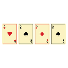 Playing Card Icon Set Vector Design.