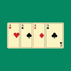 Playing Card Icon Set Vector Design.