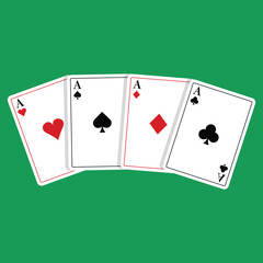 Playing Card Icon Set Vector Design.