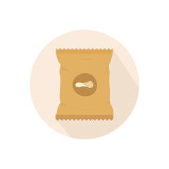 Potato Chips Icon Vector Design.