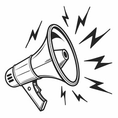vector illustration of a loudspeaker