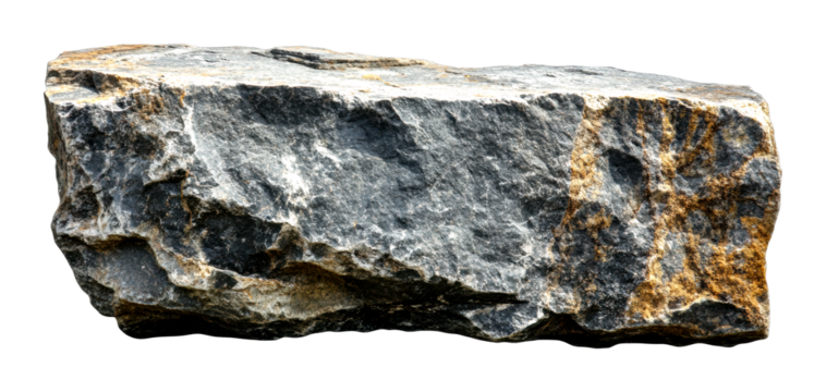 Exploring natural stone textures outdoor setting close-up view geological concept isolated on transparent background