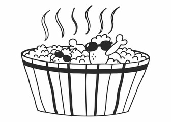 fried chicken doodle