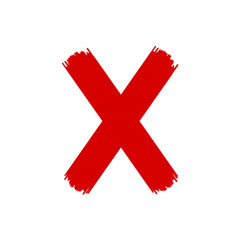 Obraz premium red check mark