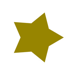 gold star on white background