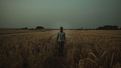 walking man, created by AI