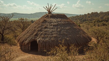 traditional ukrainian house, generative Ai