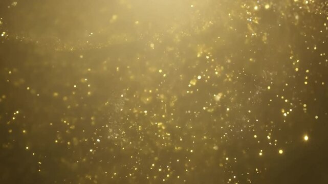 Golden Particles Shimmering Background Magical Texture of Elegance and Charm for Celebrations and Creative Projects with Sparkling Effects