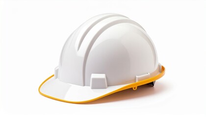 Fototapeta premium Construction Helmet white background 