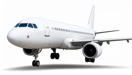 Passenger Airplane white bagrund