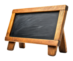 Creative chalkboard display for events home use rustic decor indoor setting versatile concept cut out on transparent background