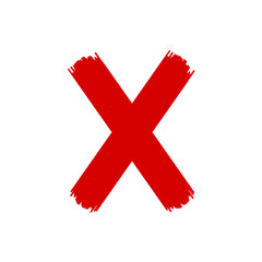 Obraz premium red check mark