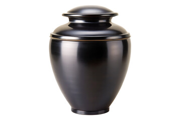 Fototapeta premium Black Urn isolated on a white background PNG, AI