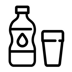 hydration icon water bottle glass health fitness liquid