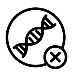 non gmo icon genome circle cross dna organic natural