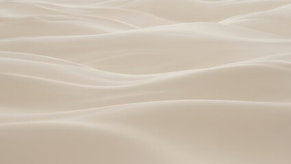 Fototapeta premium Soft, Draped Fabric Elegant Waves of Cream-Colored Textile