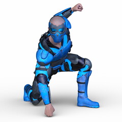 サイバーマン　3DCGレンダリング