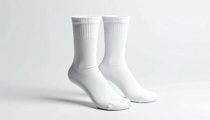 Pair Of Plain White Ankle Socks