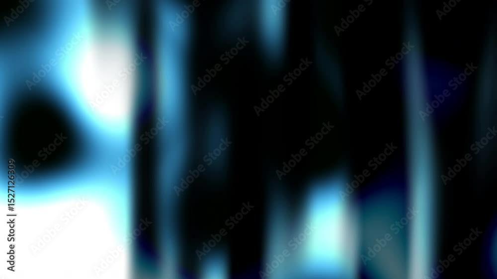 Aufkleber Abstract animation, dark background with color refraction effect, 4k seamless looping video, 3d render