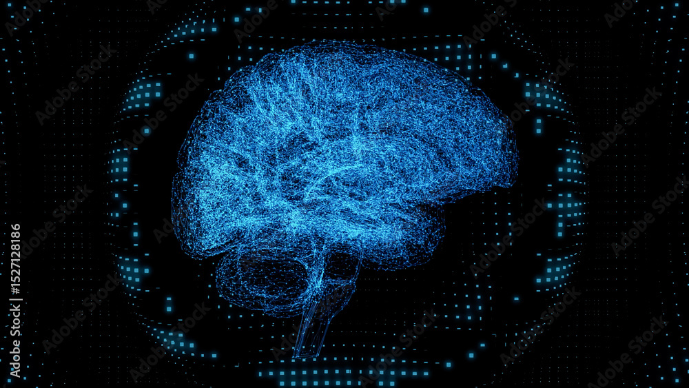 Poster ai(artificial intelligence) concept visual