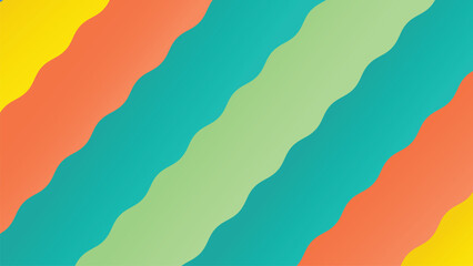 Vibrant multi-color wavy diagonal background for abstract projects.