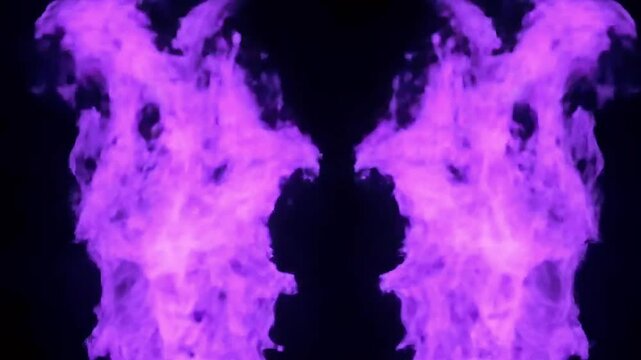 abstract violet fire bloom particle loop cinematic mystical flame 4K