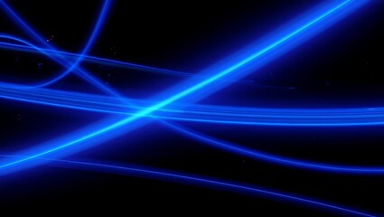 Fototapeta premium Abstract Blue Light Trails Dynamic Energy and Vibrant Motion Photography