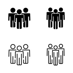 people icon vector. person sign and symbol. User Icon vector