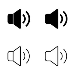 Speaker icon vector. volume sign and symbol. loudspeaker icon. sound symbol