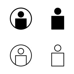 User icon vector. person sign and symbol. people icon.