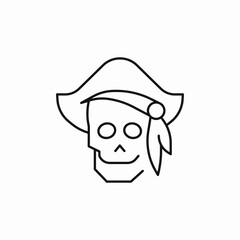 ocean pirate icon sign vector