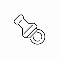 stamp seal icon sign vector