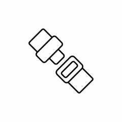 transportation seatbelt icon sign vector