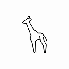 tall giraffe icon sign vector