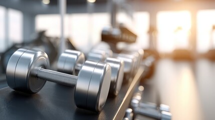 Fototapeta premium Modern Fitness Equipment in a Gym