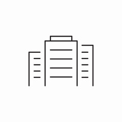 company building icon sign vector