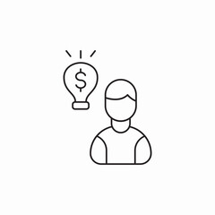 financial idea icon sign vector