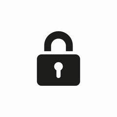 safe lock icon sign vector