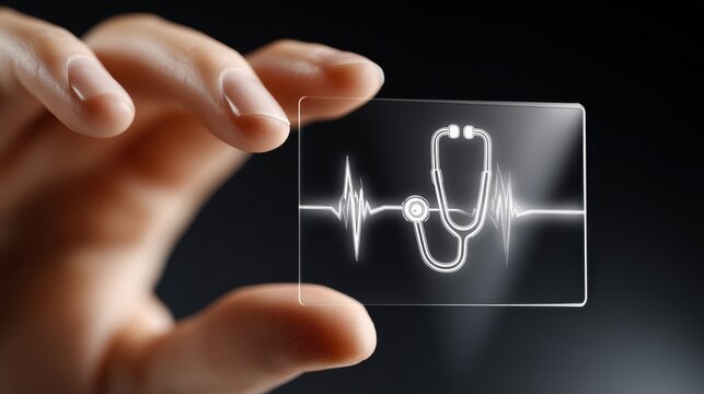 Digital Healthcare Technology Displayed - Powered by Adobe